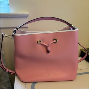 Kate Spade Pink Shoulder Bag with Glossy Finish